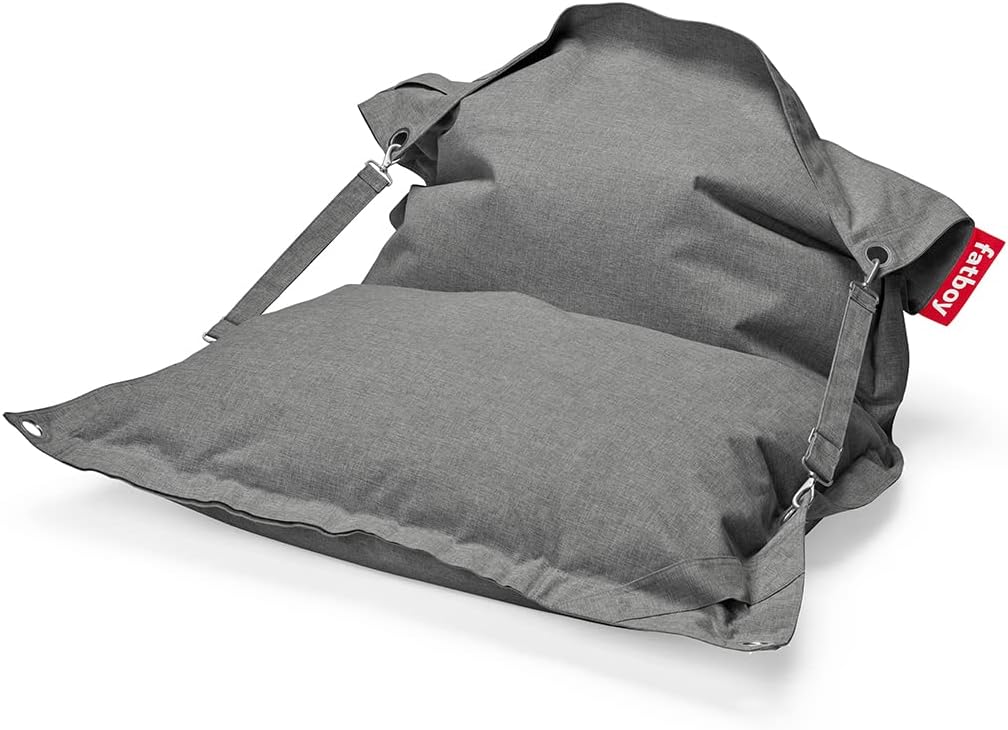 Fatboy Buggle-up Outdoor Sitzsack Rock Grey - Garten Bean Bag - Sitzsack für draußen - 185 x 135cm