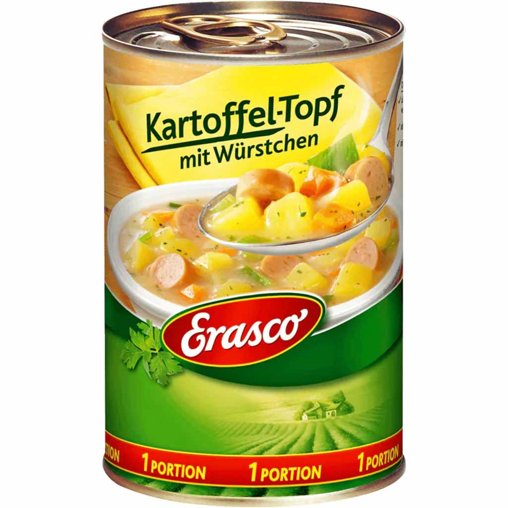 Erasco Eintopf Kartoffeltopf mit Würstchen 400g MHD:30.12.27