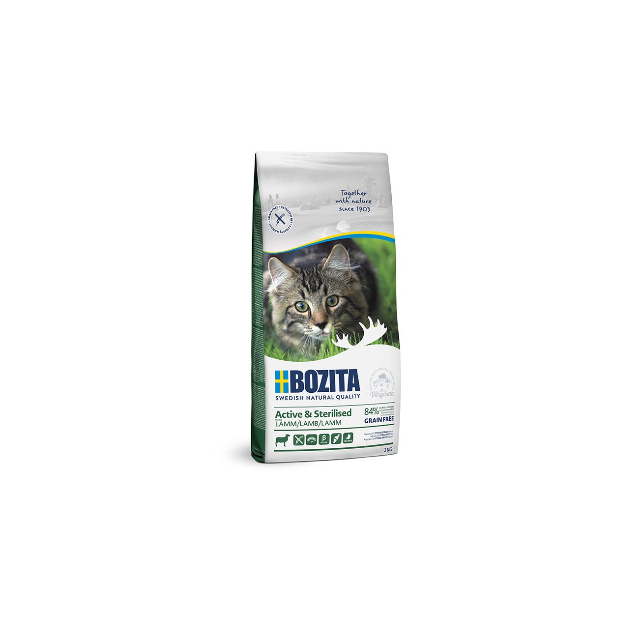 BOZITA Active & Sterilised Lamm 2 kg