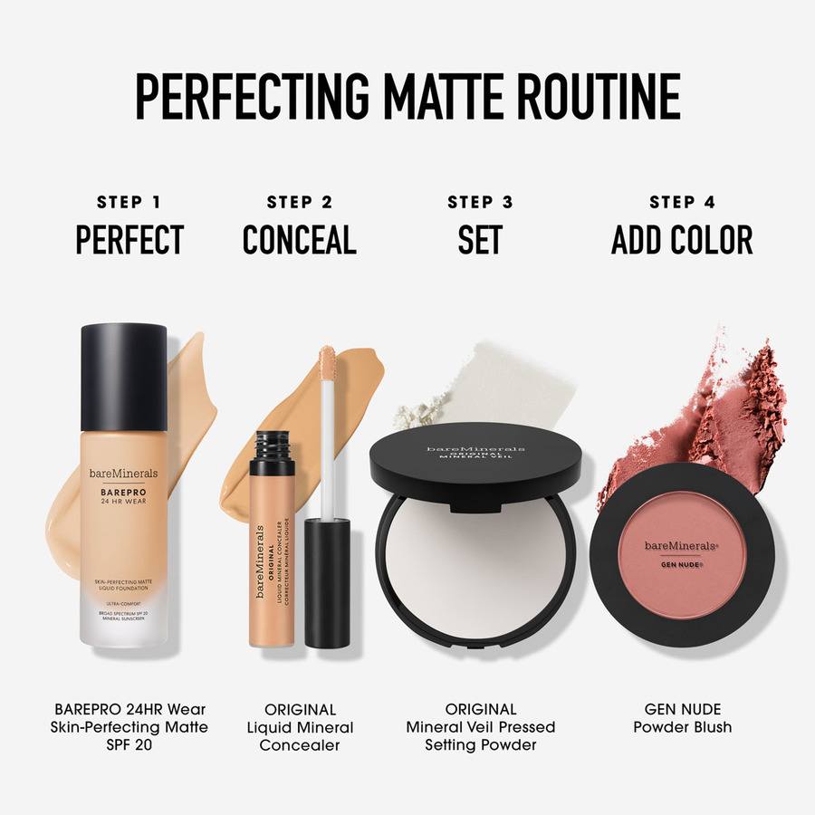 bareMinerals BAREPRO 24H Matte Comfort Liquid Foundation Fair 10 Neutral 30ml