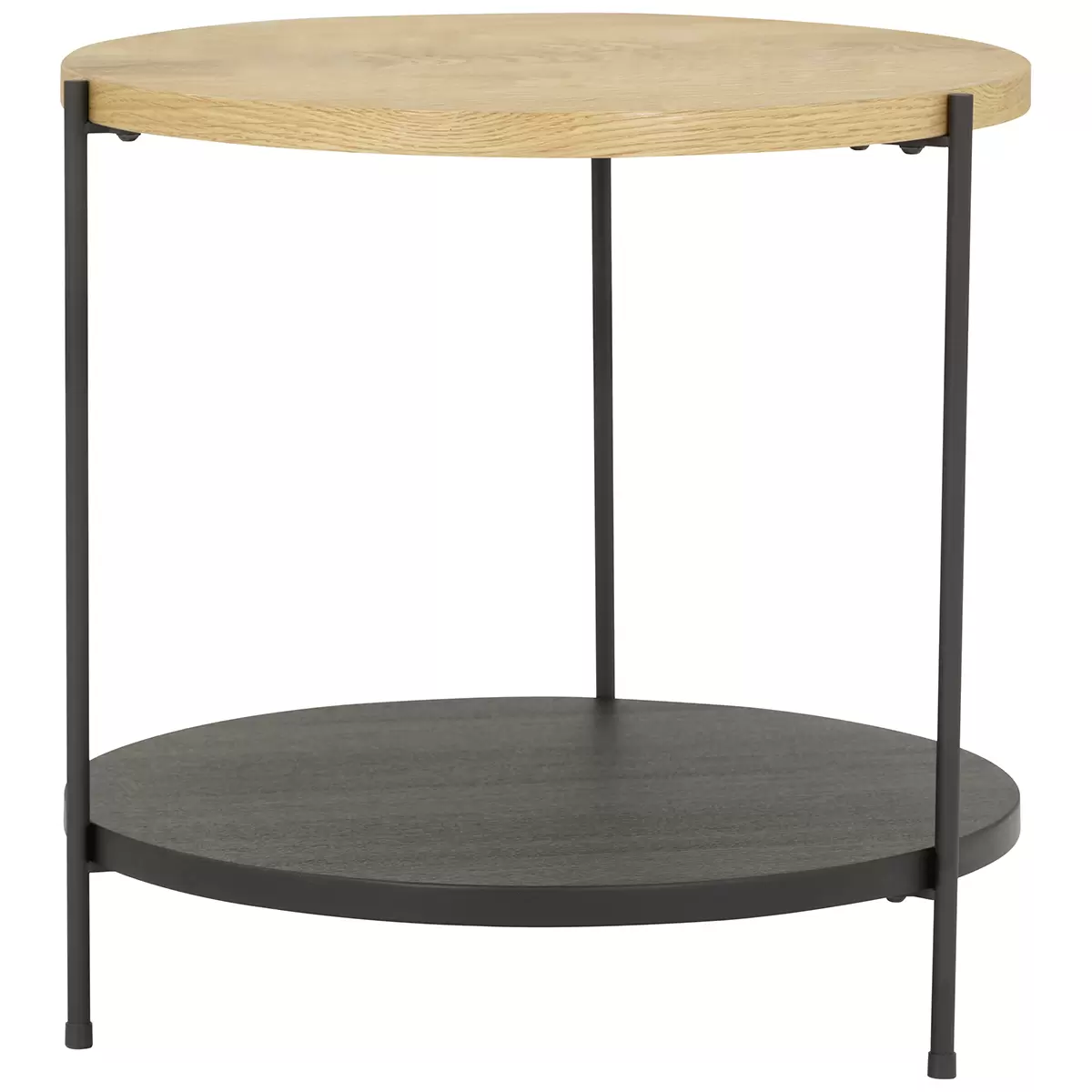 Salontisch Rondo 1 Eiche,schwarz