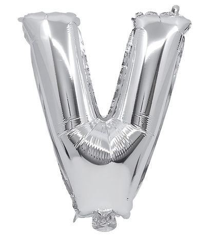 Decorata Party Folienballon - 34 cm - V - Silber