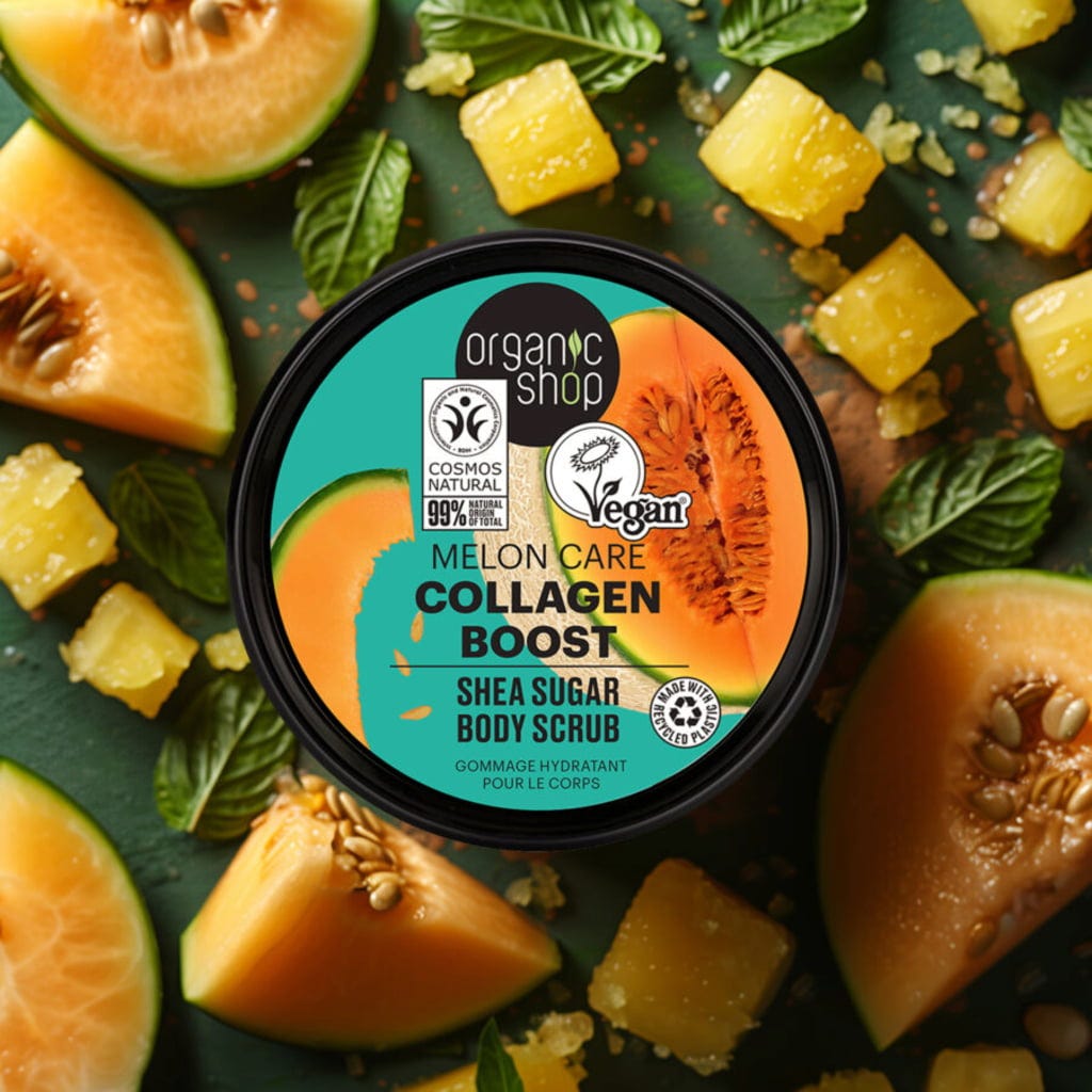 Organic Shop  Collagen Boost Body Scrub Melon Care, 250 ml