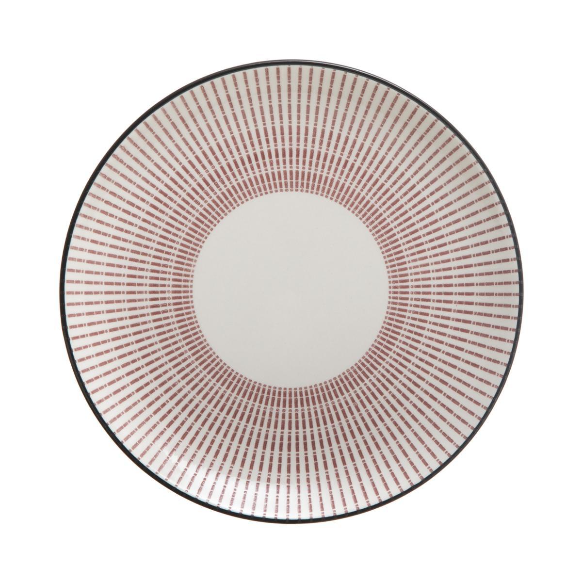 ASSIETTE DESSERT LUNIS ROUGE 19CM