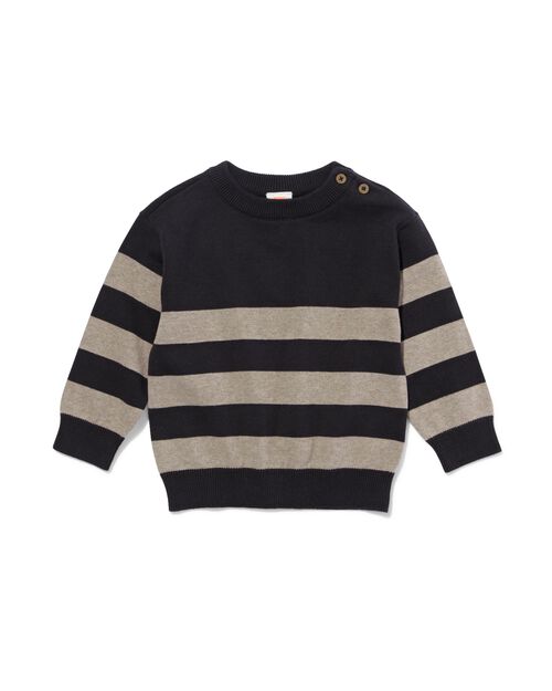 pull rayé enfant sable
