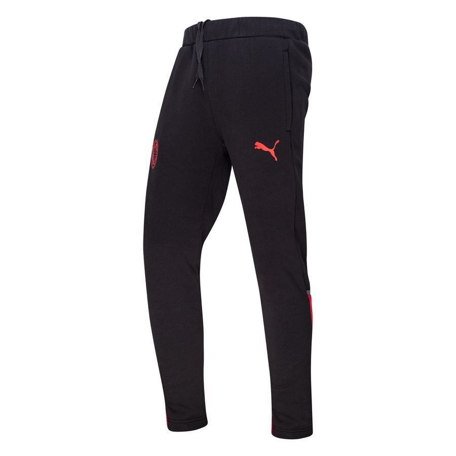 Milan AC Bas de Survêtement Casuals - Noir/Rouge