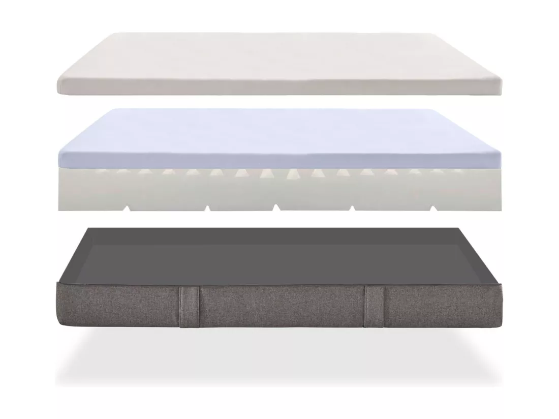 MATELAS MAX ONE ORTHOPEDIQUE DEHOUSSABLE MULTIZONE, 20 cm - Moonia