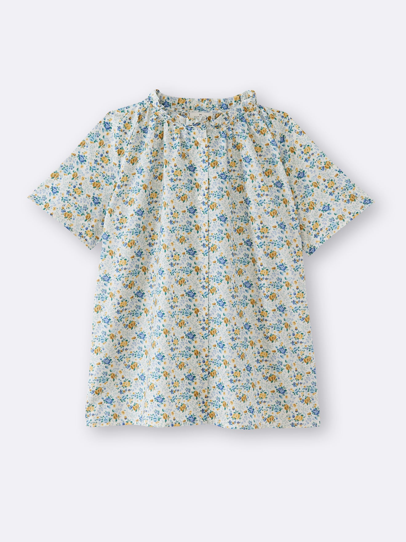 Top col froufrou femme tissu Liberty - Limited Collection