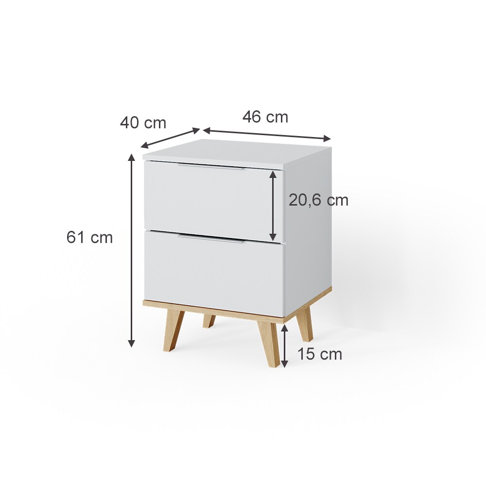 VICCO Kommode Nautica Sideboard weiß Eiche Anrichte Schrank Naschtschrank Skandi