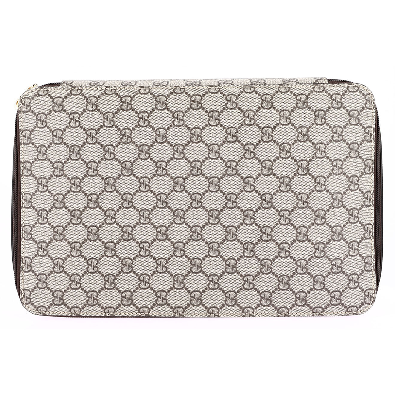 Gucci Pochette en Toile enduite Monogramme beige - Neuf avec étiquette - 35x7 cm