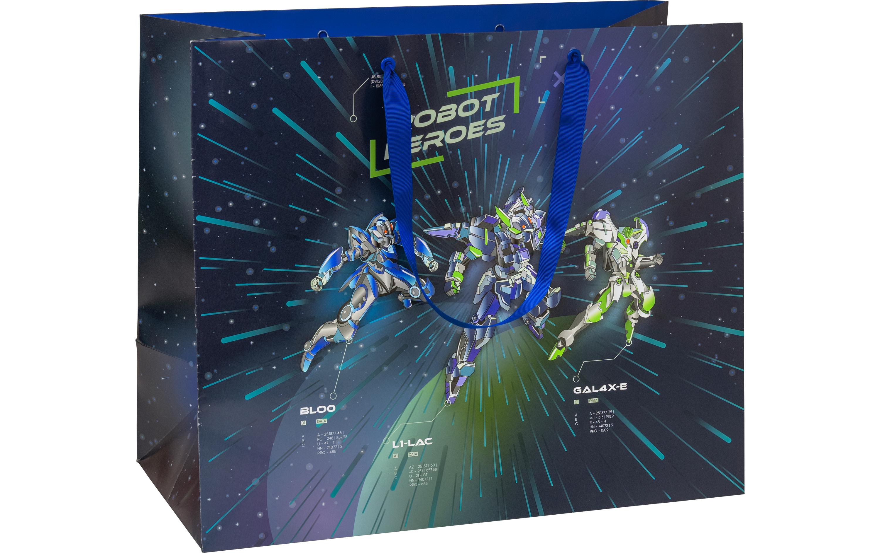 Geschenktasche Robot 45 x 22 x 38 cmTragetasche zum Einpacken von Geschenken