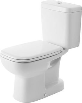 Duravit D-Code duoblokpot diepspoel m. AO 4.5 liter incl. bevestiging z. reservoir wit