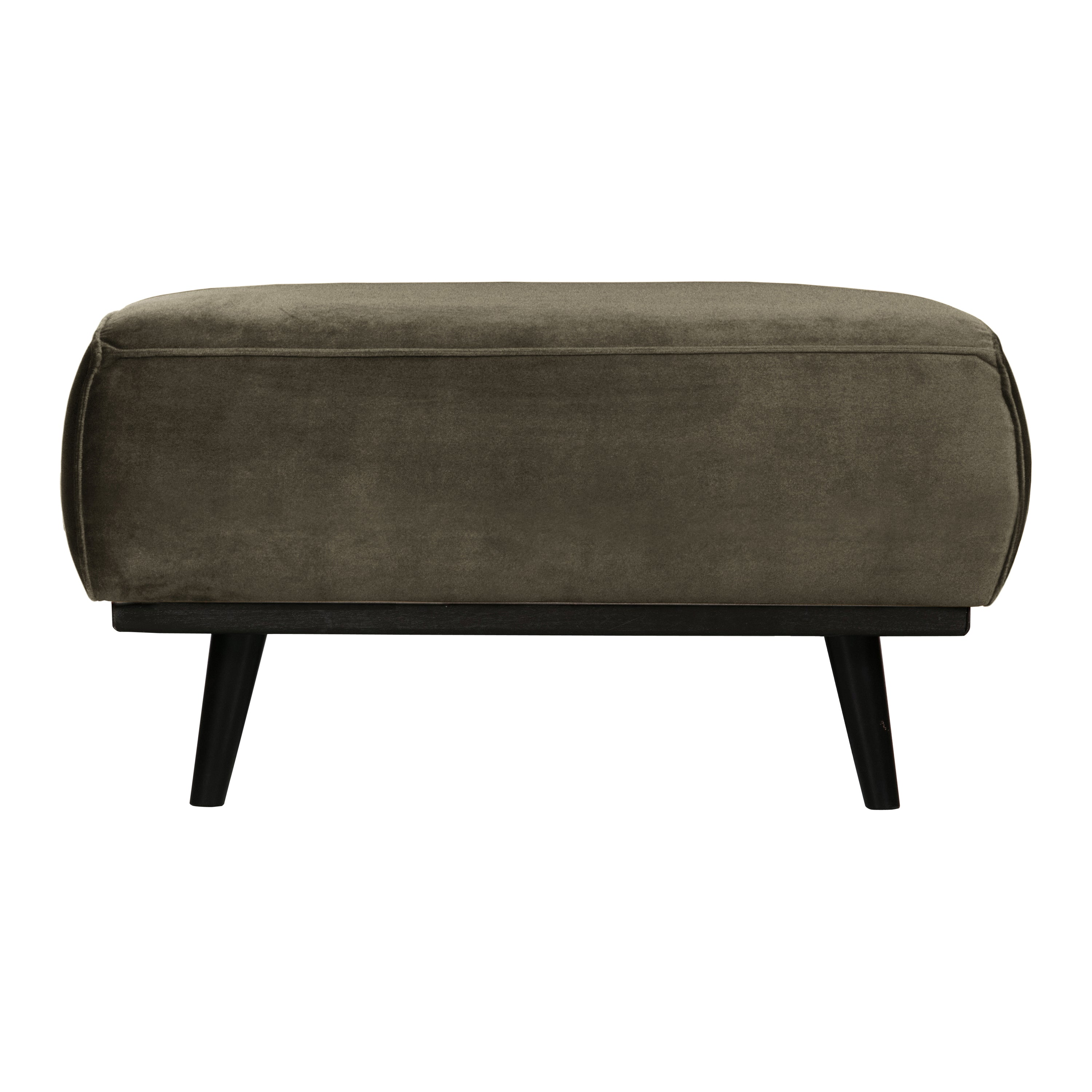 WOOOD Statement Hocker - Fluweel Warm Green