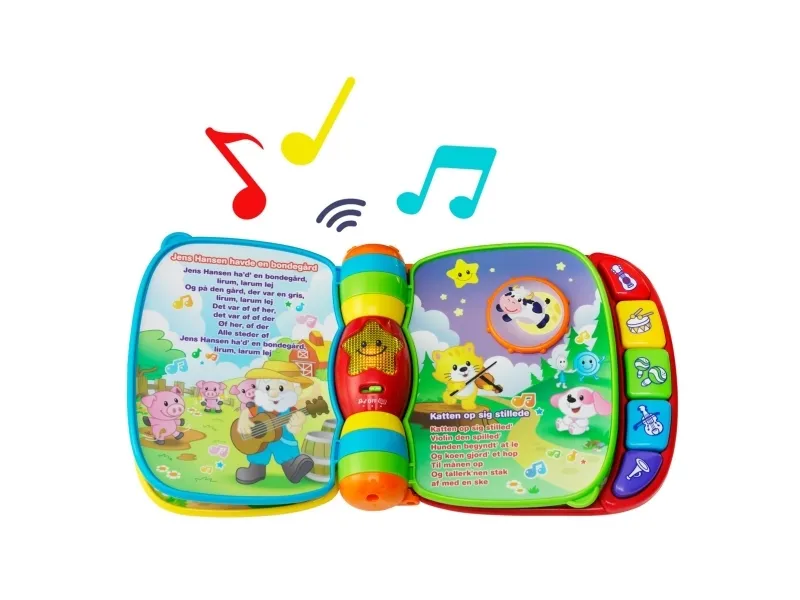 Vtech Baby musikbog med børnesange - DK