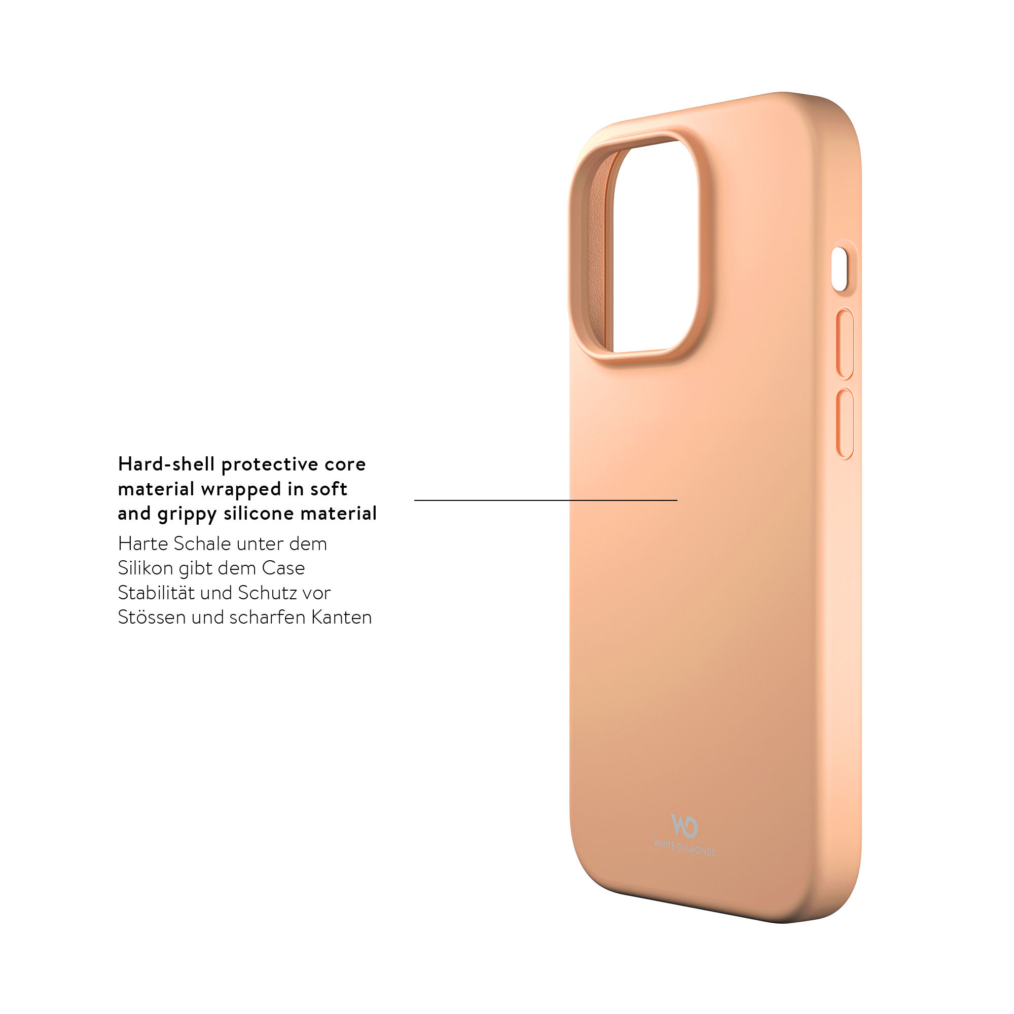 iPhone 14 Urban Case Silikon Cover Hülle (1501FIT54) - Apricot