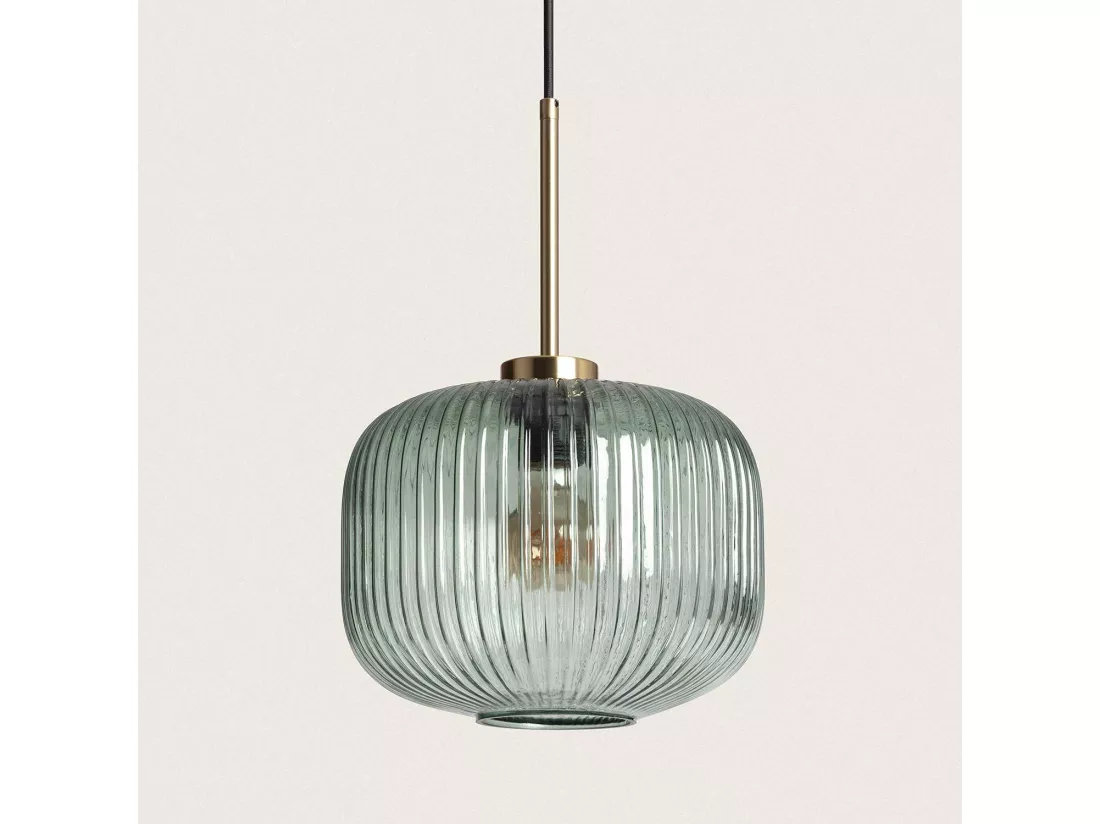 Suspension Verre Edwin Vert