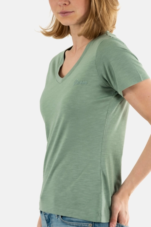 Tee shirt guess jeans vn slubby g8dp malibu sage