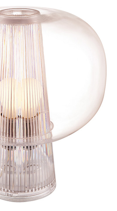 Lampe à poser Delmez E27 IP20 transparent