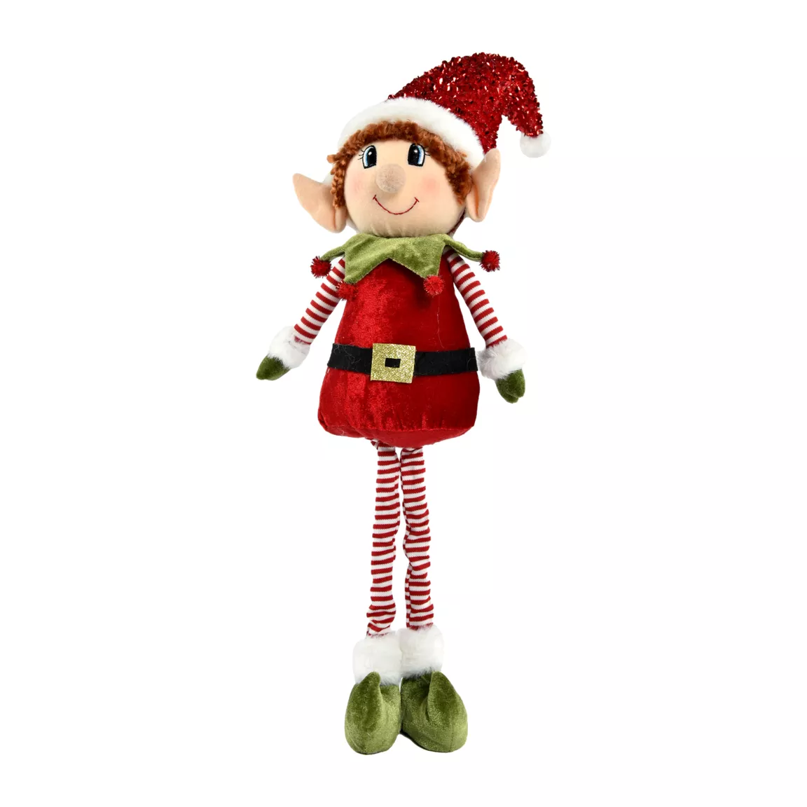 Lutin farceur longues jambes (H50 cm) Pipo en Père Noël