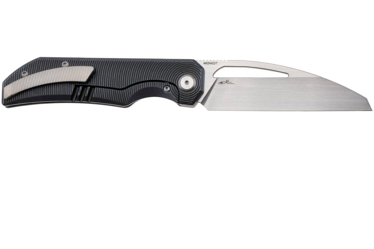 Bestech TAIPAN BT2503D Satin MagnaCut, Blue Titanium, zakmes, James Lowe design