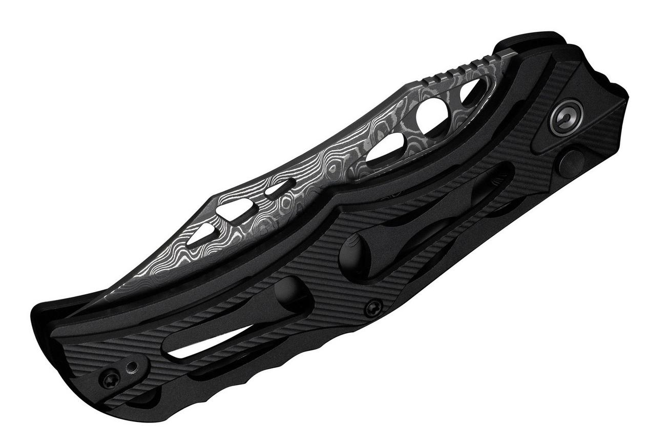 Civivi Biophase C23083-DS1 Damascus, Black Aluminum, zakmes
