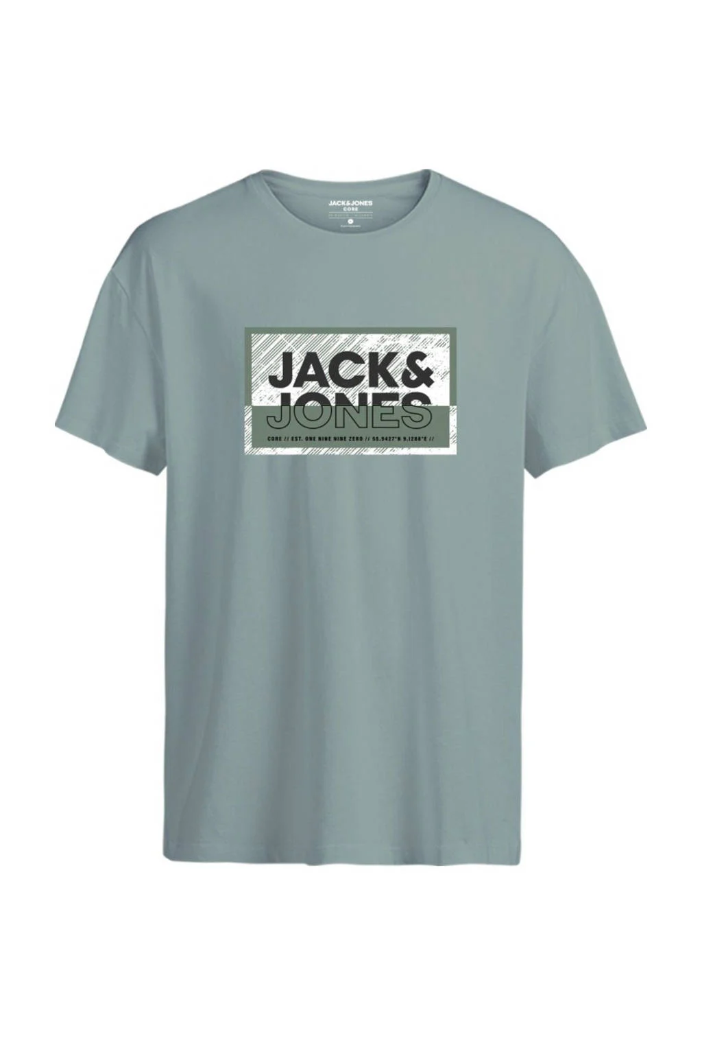 JACK & JONES t-shirt grijsblauw
