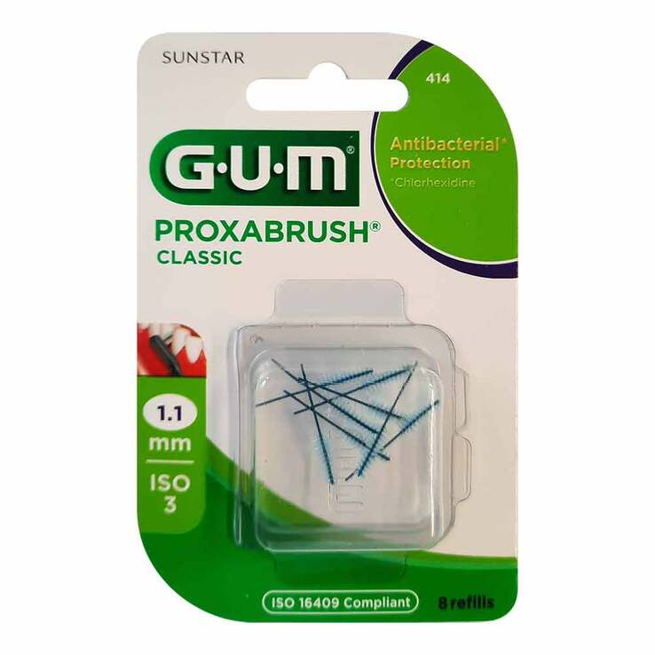 GUM Proxabrush Classic Ersatzbürsten 1,1 mm, 8 St