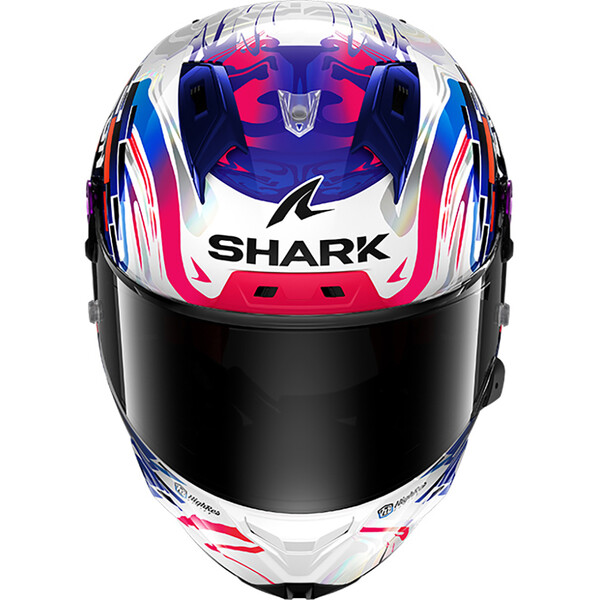 Shark - Casque Aeron GP Replica Zarco Blanc / Bleu / Orange / Brillant