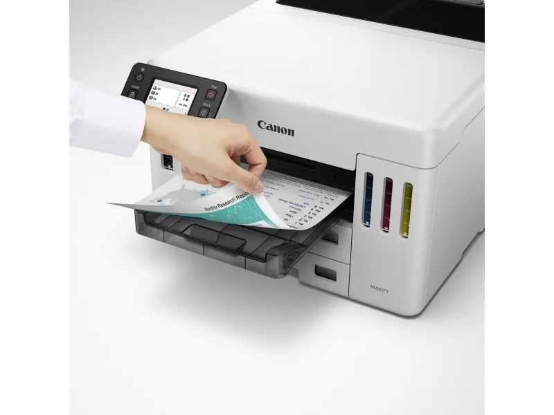 Canon MAXIFY GX5550 - Printer - farve - Duplex - blækprinter - ITS - A4/Legal - 600 x 1200 dpi - op til 24 ipm (mono) / op til 15.5 ipm (farve) - kapacitet: 600 ark - LAN, Wi-Fi(n), USB 2.0