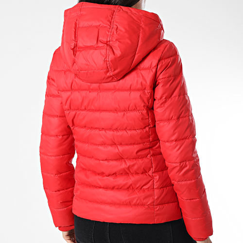 Doudoune Capuche Femme Basic 3741 Rouge