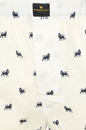 Steppin' Out Boxer Wit Logo Oxford SM1601.0015-1999 kopen
