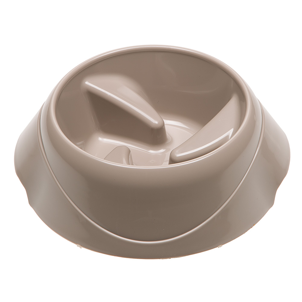 Écuelle anti-glouton pour petits chiens en plastique magnus slow large, 1,5 litre, plastique anti-dérapant