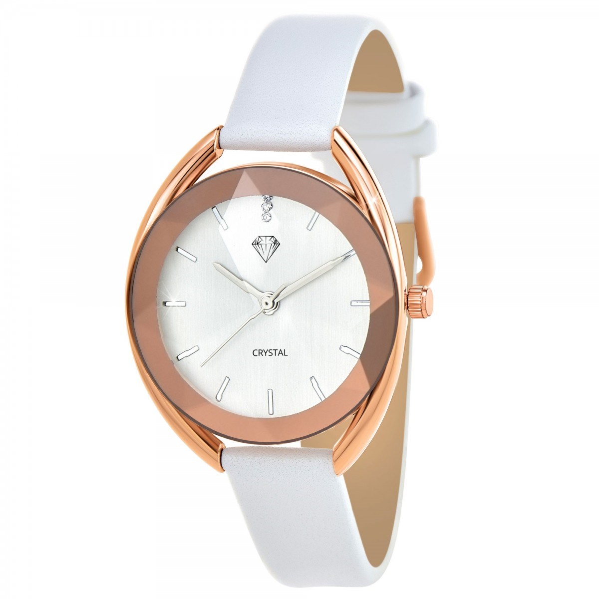 Montre élégante Jane SC Crystal ornée de 3 cristaux scintillants