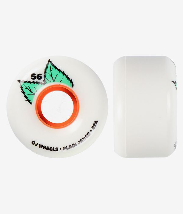 OJ Plain Jane Keyframe Rollen (white orange) 56mm 87A 4er Pack