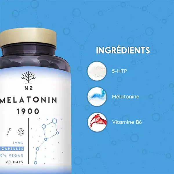 N2 Nutrição Natural Melatonina 90 cápsulas