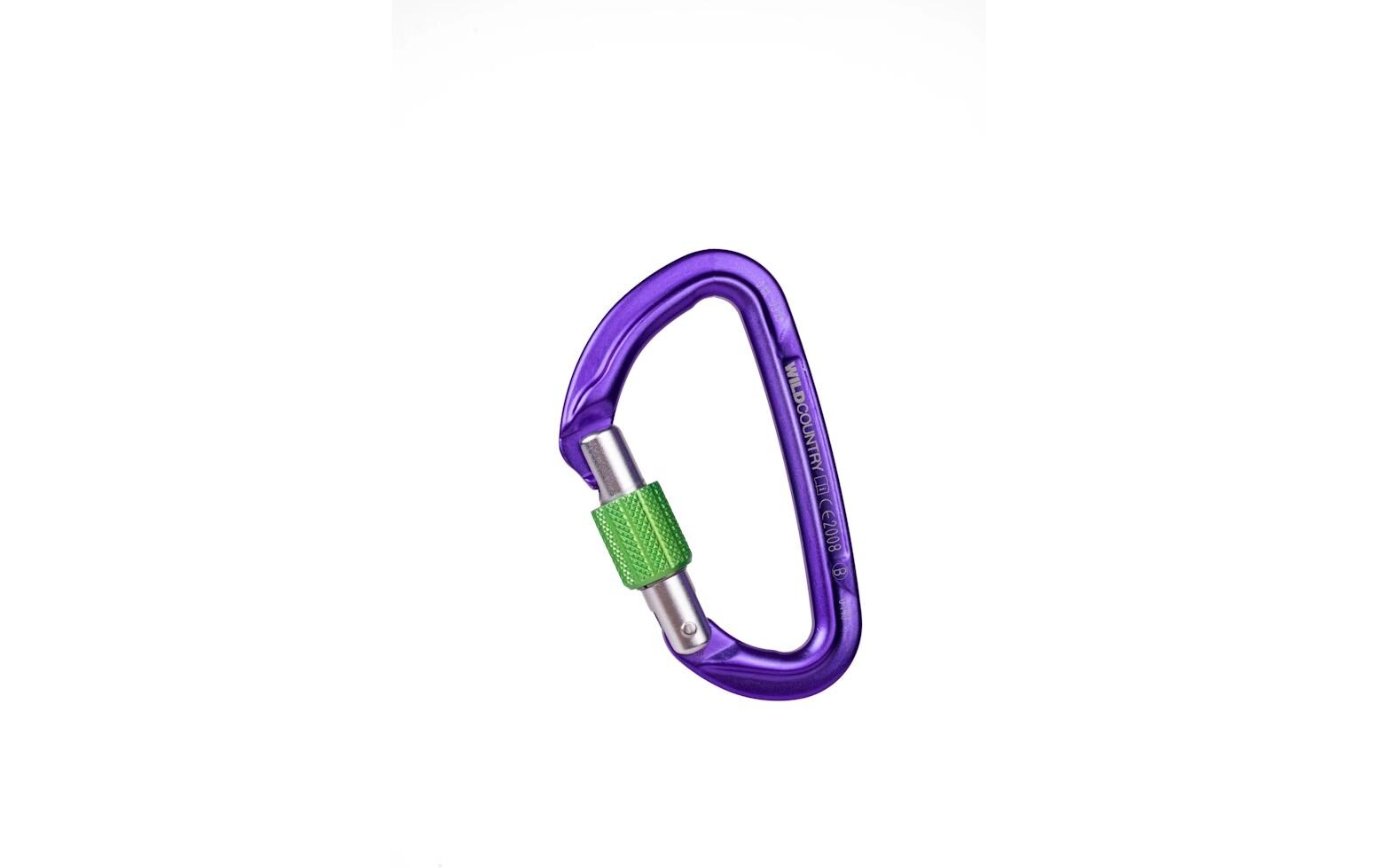 Carabiner Session Screw Gate LilaKarabiner mit Schraubverschluss