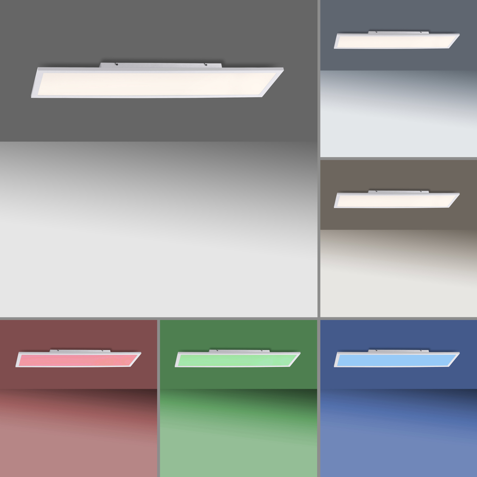 LED-Deckenleuchte - weiß - SmartHome - mit Fernbedienung - 100 cm