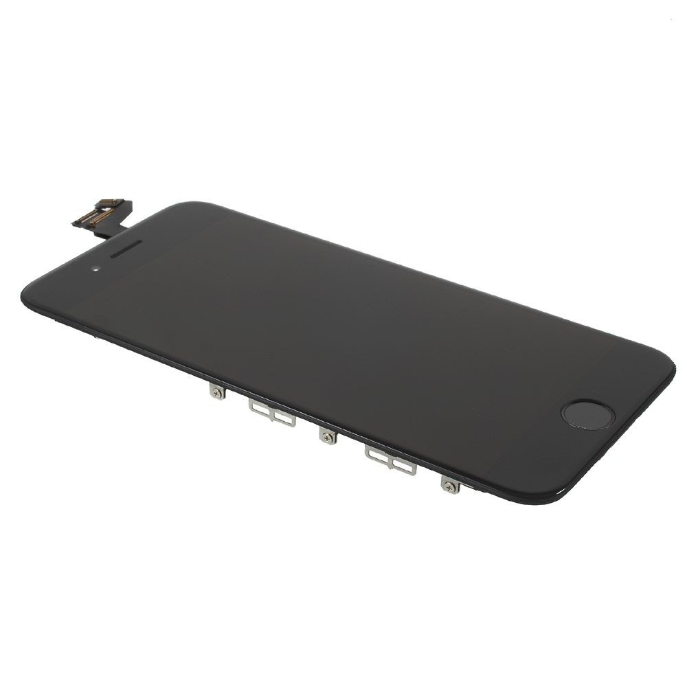 iPhone 6S Plus Komplettdisplay (Digitizer, LCD, Rahmen, Front Kamera, Metallplatte) - Schwarz