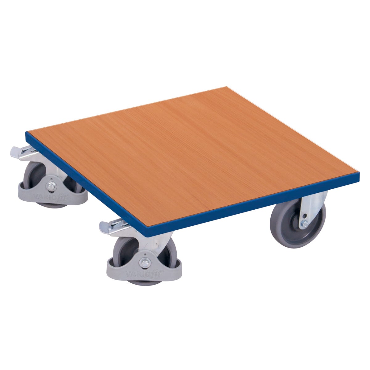 VARIOfit boxwagen met beukenhouten decorbodem en wielrem 500x500mm