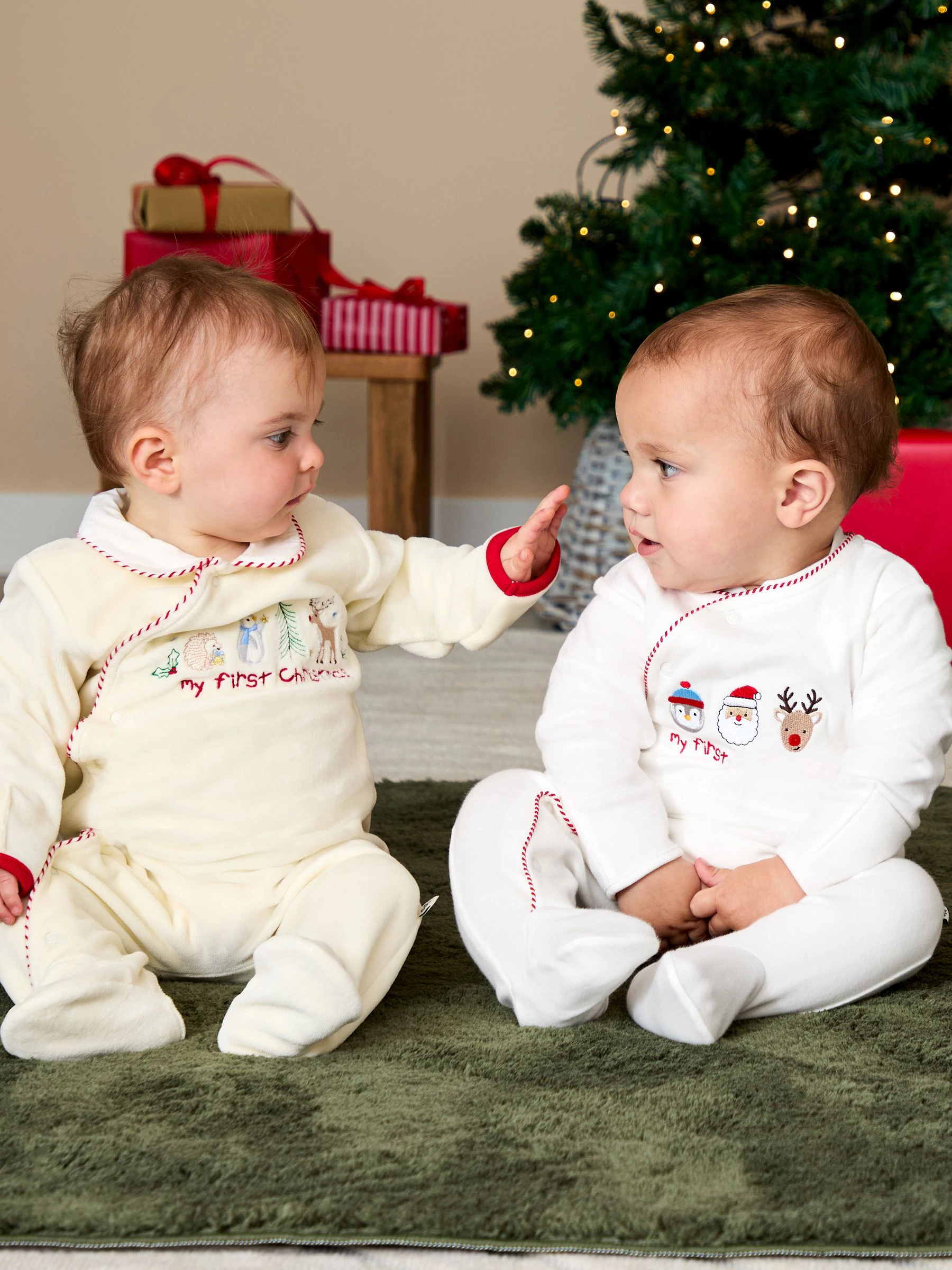 JoJo Maman Bébé - Mijn eerste kerst-onesie