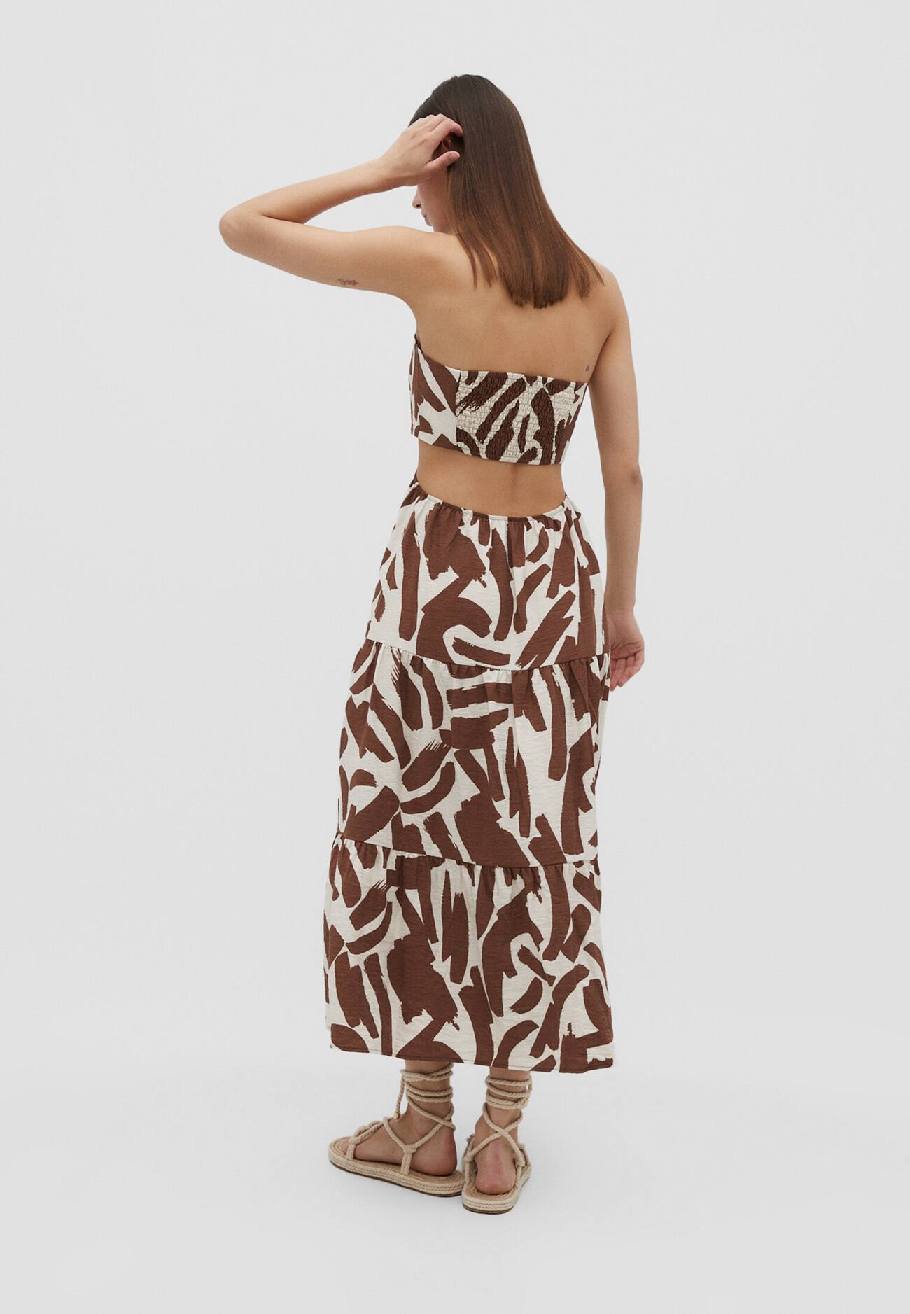 Vestido midi estampado