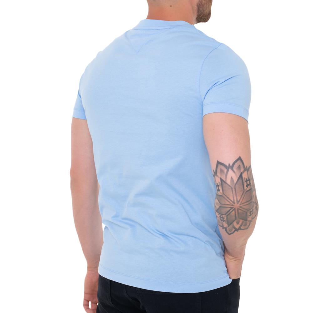 Tommy Hilfiger T-shirt Bleu Ciel Homme Tommy Hilfiger Chest