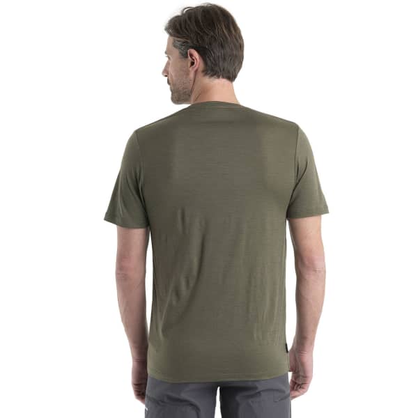 T-shirt randonnée ICEBREAKER M MER 150 TECH LITE II SS TEE PEAK GRID LODEN
