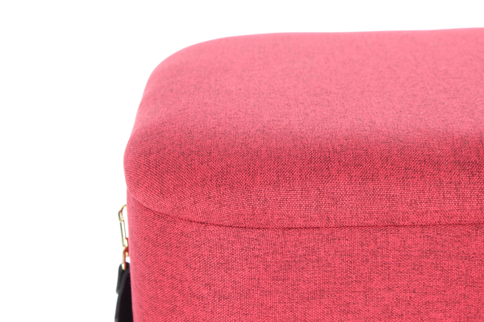 2er-Set Hocker ARABELLA 225 - rot-schwarz - ineinander stapelbar