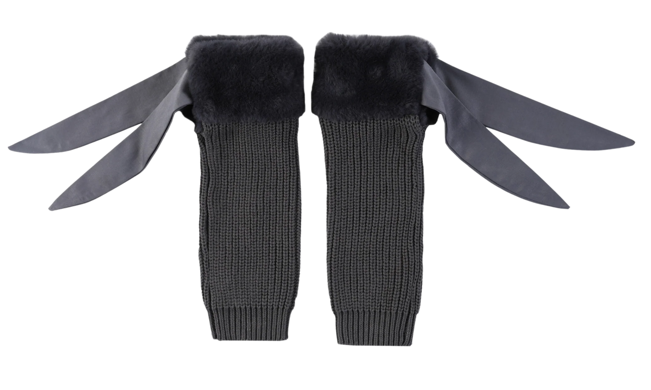 Gina Leg Warmers | Blue Grey Teddy