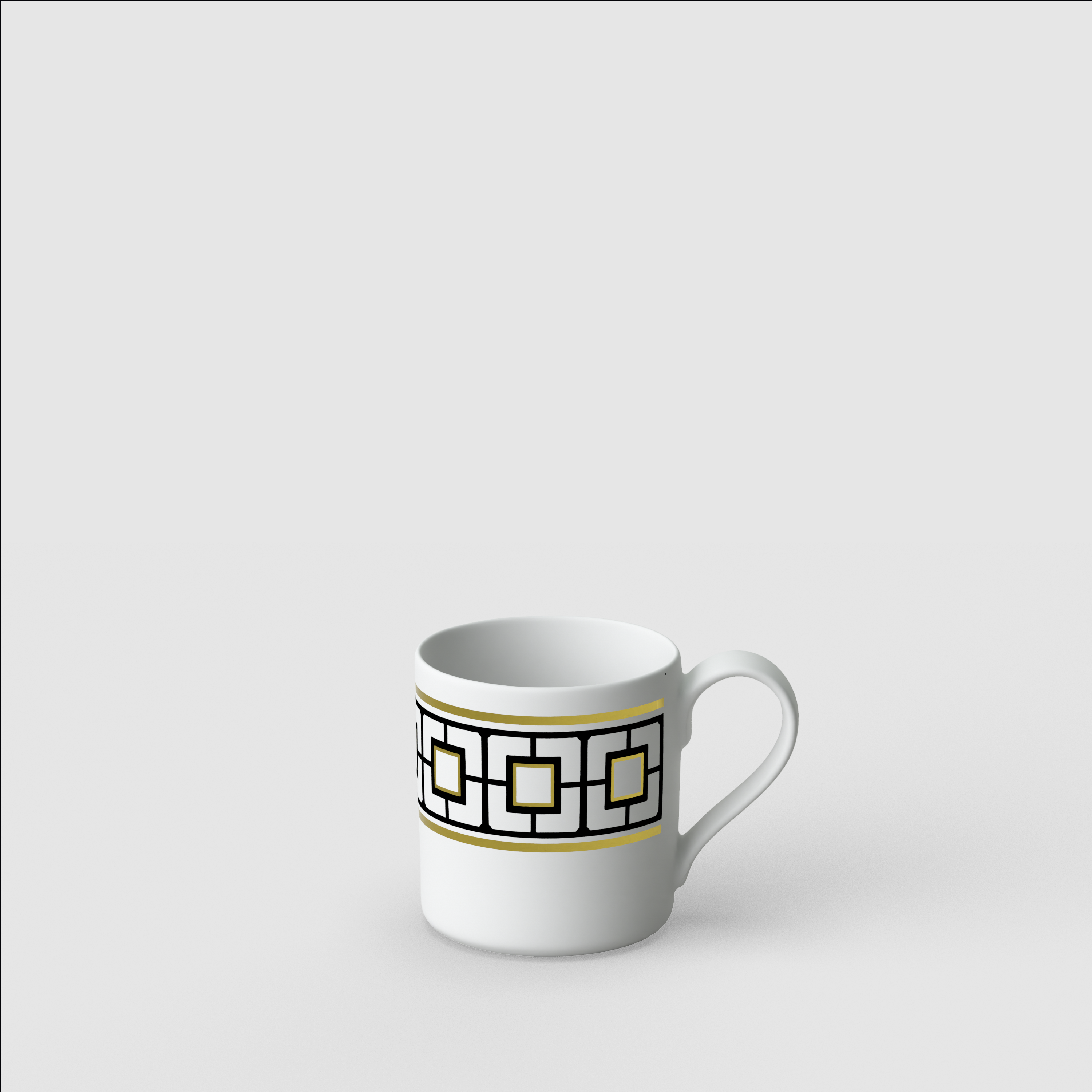 MetroChic Espresso cup Multi-colored, 2.1 oz, Premium Bone Porcelain