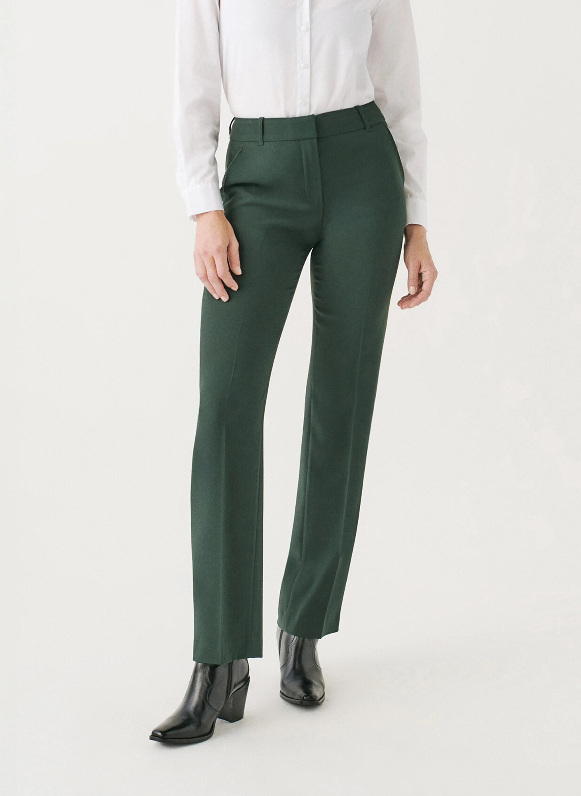 PCLEMENT2 - Pantalon droit | Vert