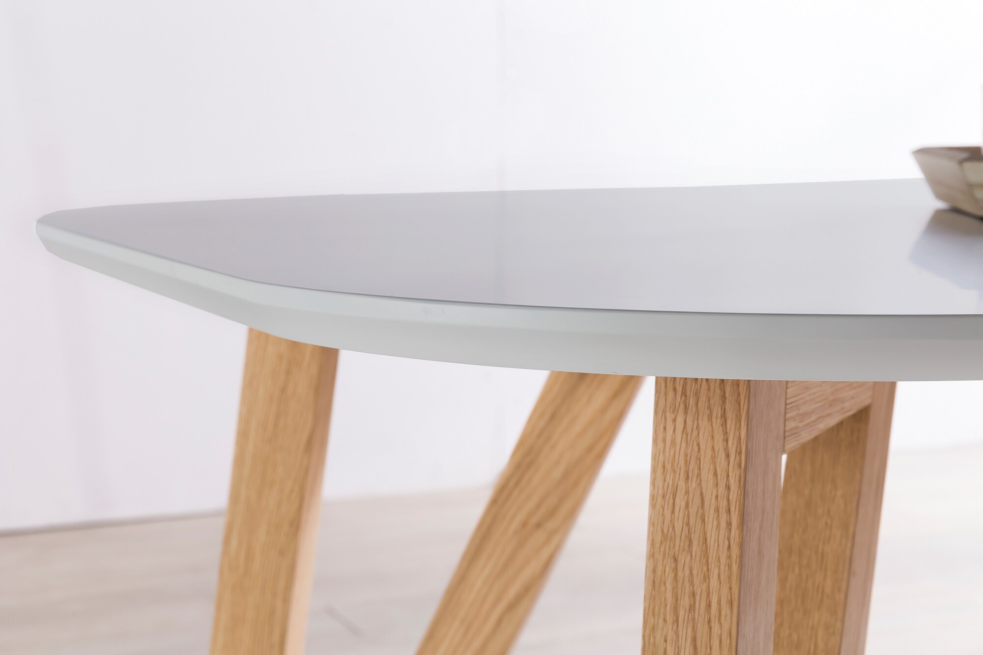 Esstisch 120x80x76 cm grau Eiche Esszimmertisch Küchentisch Tisch Holztisch