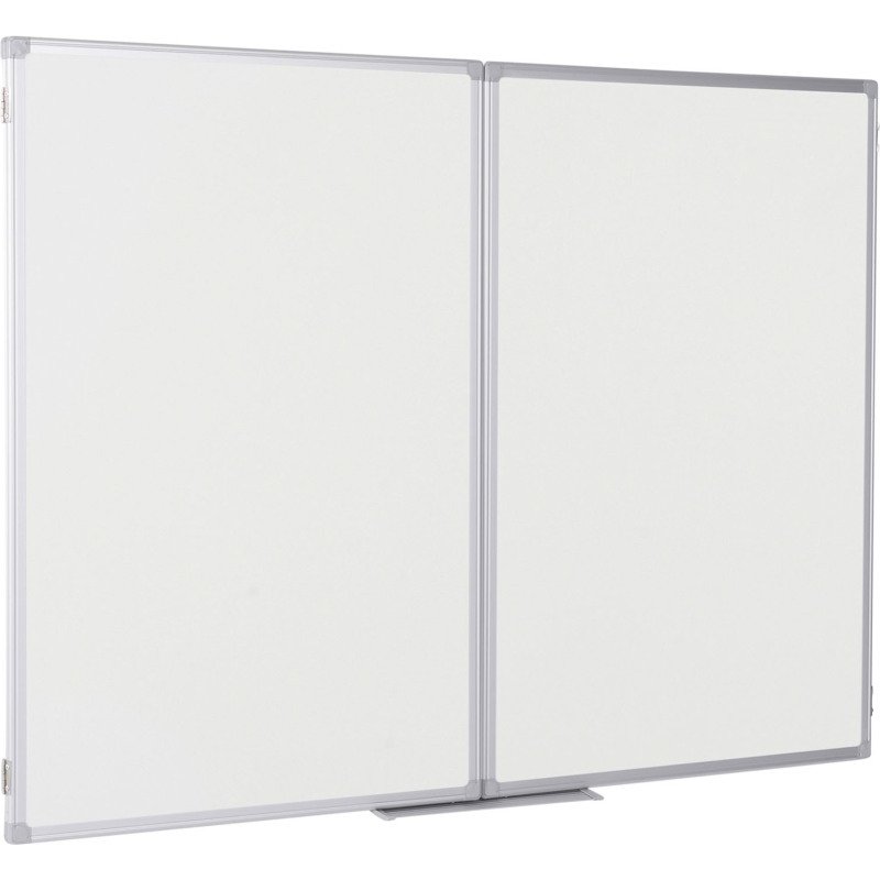 Tableau blanc tryptique acier laqué cadrea aluminium 120 x 200 cm Earth Maya Bi-Office