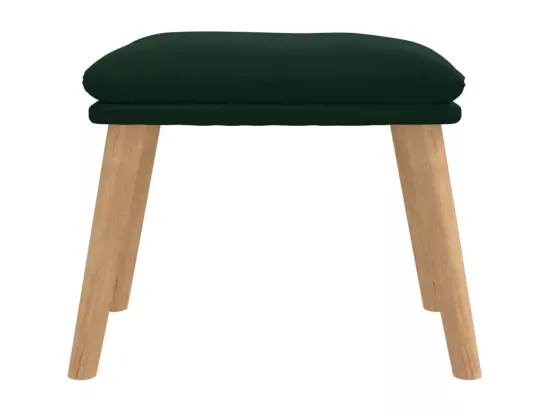 Repose-pied Vert foncé 45x29,5x35 cm Velours